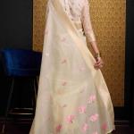 Snappy Beige Cotton Silk Saree With Lovely Blouse Piece