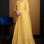 Elegant Yellow Cotton Silk Saree With Mesmeric Blouse Piece