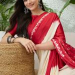 Sophisticated Maroon Digital Printed Satin Silk Saree With Eclat Blouse Piece