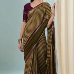 Felicitous Green Printed Cotton Silk Saree With Eye-catching Blouse Piece