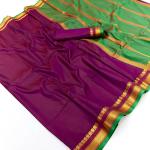 Super classy Purple Soft Silk Saree With Ravishing Blouse Piece