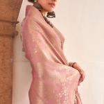 Posh Beige Digital Printed Cotton Silk Saree With Delightful Blouse Piece