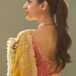 Sumptuous Yellow Fancy Silk Embroidery Work Saree With Embroidery Work Blouse Piece