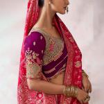 Mellifluous Red Banarasi Satin Silk Saree With Posh Blouse