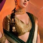 Exquisite Dark Green Soft Banarasi Silk Saree With Exquisite Blouse Piece