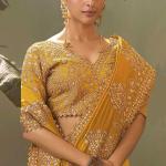 Seraphic Yellow Soft Silk Embroidery Work Saree With Dazzling Blouse Piece