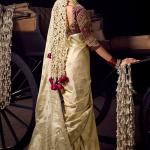 Refreshing Beige Pure Viscose Tissue Banarasi Silk Saree With Whimsical Blouse Piece