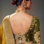 Prodigal Mustard Banarasi Satin Silk Saree With Arresting Blouse Piece