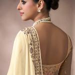 Woebegone Beige Viscose Cotton Silk Saree With Captivating Blouse Piece