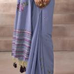 Marvellous Blue Viscose Cotton Silk Saree With Rhapsodic Blouse Piece