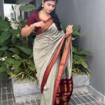Stunner Grey Soft Silk Saree With Divine Blouse Piece