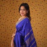 Staggering Royal Blue Soft Silk Saree With Fragrant Blouse Piece