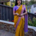 Felicitous Yellow Soft Silk Saree With Desiring Blouse Piece