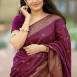 Stunning Wine Soft Silk Saree With Capricious Blouse Piece
