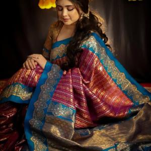 Incredible Purple Soft Silk Saree With Aplomb Blouse Piece