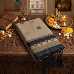 Scrumptious Beige Cotton Silk Saree With Staring Blouse Piece