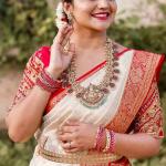 Palimpsest Off White Soft Silk Saree With Gossamer Blouse Piece