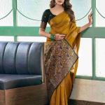 Deserving Mustard Soft Silk Saree With Designer Blouse Piece