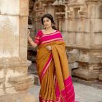 Mellifluous Mustard Soft Silk Saree With Ailurophile Blouse Piece