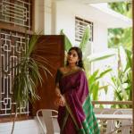 Outstanding Purple Soft Silk Saree With Devastating Blouse Piece