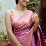 Opulent Pink Soft Silk Saree With Pleasant Blouse Piece