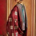 Enticing Maroon Pure Zari Weaving Banarasi Silk Saree With Quixotic Blouse Piece