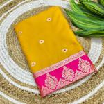 Mesmerising Yellow Pure Zari Weaving Banarasi Silk Saree With Quintessential Blouse Piece
