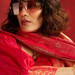 Redolent Dark Pink Kanjivaram Silk Saree With Pleasurable Blouse Piece