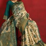 Pleasant Green Kanjivaram Silk Saree With Incredible Blouse Piece