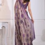 Majestic Purple Jarkan Work Fandy Silk Saree