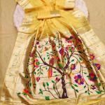 Scintilla Yellow Paithani Silk Saree With Beguiling Blouse Piece