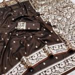 Ephemeral Brown Pure Banarasi Silk Saree With Exquisite Blouse Piece