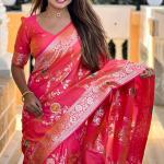 Winsome Magenta Soft Banarasi Silk Saree With Lassitude Blouse Piece