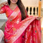 Winsome Magenta Soft Banarasi Silk Saree With Lassitude Blouse Piece