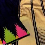 Black Lichi Silk Saree with Multicolor Abstract Floral Print – Perfect for Casual and Festive Occasions