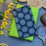 Elegant Printed Cotton Saree with Blouse – Soft & Breathable Fabric