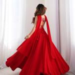 Elegant Red Flared Lehenga Choli with Designer Printed Blouse & Dupatta