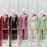 Girls Black Embroidered Kurta Palazzo Set with Dupatta