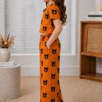 Girls Mustard Bear Print Co-Ord Set