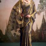 Scrumptious Golden Banarasi Tissue Silk Saree With Splendiferous Blouse Piece