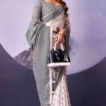 Flattering White and Black Cotton Silk Saree With Divine Blouse Piece
