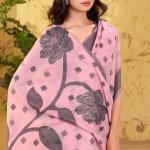 Devastating Pink Cotton Silk Saree With Tantalizing Blouse Piece