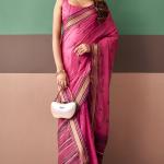 Desultory Pink Cotton Silk Saree With Winsome Blouse Piece