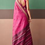 Desultory Pink Cotton Silk Saree With Winsome Blouse Piece