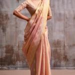 Tantalizing Pink Banarasi Tissue Silk Saree With Classic Blouse Piece