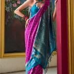 Majesty Dark Pink Soft Banarasi Silk Saree With Inspiring Blouse Piece