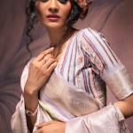 Majesty Grey Digital Printed Soft Silk Saree With Fancifull Blouse Piece
