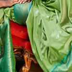 Sumptuous Sea Green Soft Banarasi Silk Saree With Incredible Blouse Piece