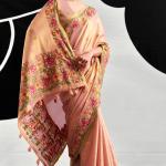 Gratifying Baby Pink Banarasi Tissue Silk Saree With Cynosure Blouse Piece