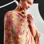 Gratifying Baby Pink Banarasi Tissue Silk Saree With Cynosure Blouse Piece